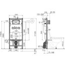 Alcadrain Vorwandinstallationssystem für Trockenbau (aus GK) AM101/1120