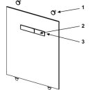 TECE WC-Betätigungsplatte lux manuell, Glas...