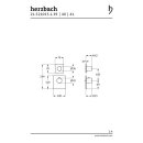 Herzbach DESIGN IX PVD LOGIC XL 1 Endmontageset für...