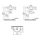 Vitra Waschtisch 500 x 375 mm, weiß