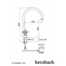 Herzbach ANAIS Waschtisch-Einlochbatterie chrom