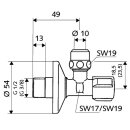 Schell Eckventil 1/2" nicht selbstdichtend DVGW