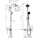 Hansgrohe CROMA Showerpipe 160 1jet