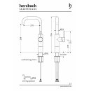 Herzbach DEEP Einhebel-Waschtisch-Einlochbatterie L-Size