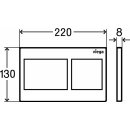 Viega Betätigungsplatte Visign for Style 21 verchromt