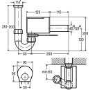 Viega Sperrfix Röhrengeruchverschluß 11/2 xDN50x170mm