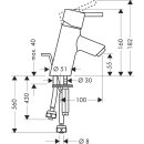 Hansgrohe TALIS S 70 Einhandmischer Waschtisch...