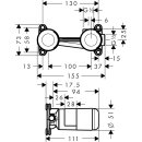 Hansgrohe Grundset 2-Loch-Waschtischarmatur