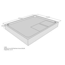 Schröder Duschwannenträger für Flat E 100x80