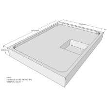 Schröder Duschwannenträger für Flat E 110x80