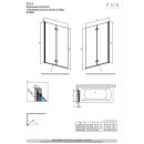 Puk Blies Badewannenaufsatz Links 1195-1205