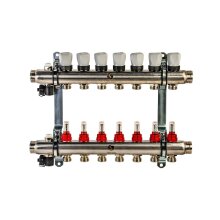 Heizkreisverteiler mit Topmeter, Edelstahl 2-12 HK