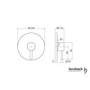 Herzbach DESIGN iX Brausebatterie Unterputz Edelstahl