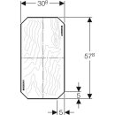 Geberit GIS Montageplatte universell, 310 x 580 mm