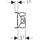 Geberit GIS Traverse für Wandarmatur, mit 1 Wasseranschluss