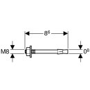 Geberit Schwerlastanker M8 Stahl verzinkt