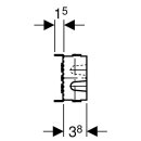 Geberit GIS Traverse für Wandarmatur, 153 mm
