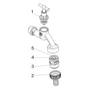 Schlösser 1/2" Auslaufventil mit Belüfter&RV DVGW