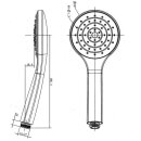 Beitz & Walz AQVAPLUS Handbrause 1-strahlig chrom