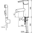 Mora MMIX B5 Sanette Waschtisch-Einhebelmischer