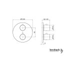 Herzbach DESIGN iX Unterputz Thermostat round für 2...