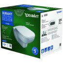 Duravit Wand-Tiefspül-WC D-Code Set 355x540mm spülrandlos mit WC-Sitz