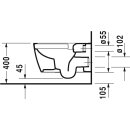 Duravit Tiefspül-WWC ME by Starck Set Rimless 370x570mm