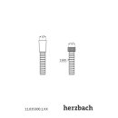 Herzbach LIVING SPA Metall-Agraff Brauseschlauch 1500...