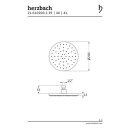 Herzbach DESIGN IX PVD Regenbrause round Ø 200 mm...