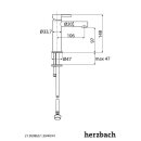 Herzbach DESIGN IX PVD Standventil für Kaltwasser Brass