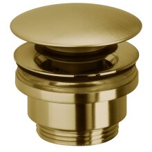 Herzbach DESIGN IX PVD Universal Ablaufventil 1 1/4" rund Brass