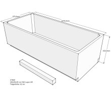 Schröder Badewannenträger für Lupor 200x90