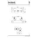 Herzbach DEEP iX Thermostat-Brausebatterie Aufputz