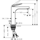 AXOR Citterio Einhebel-Waschtischarmatur 160 mit...