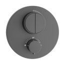 Herzbach DEEP Grey Unterputz Thermostat PUSH round...