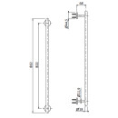 Herzbach DEEP Badetuchhalter 800 mm