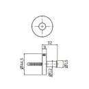 Herzbach DEEP Handtuchhaken 32 mm