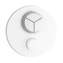 Herzbach DEEP White Unterputz Thermostat PUSH round...