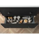 Waschtischunterschrank Renoir 600 Black Velvet mit 2...