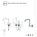 2-Loch Waschtischarmatur niedrig slimline...