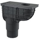 Universal-Regensinkkasten 300×155/125/110 mm Abgang senkrecht, Schwarz