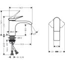 hansgrohe Einhandmischer Waschtisch Vivenis ComfortZone...