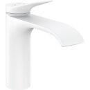 hansgrohe Einhandmischer Waschtisch Vivenis ComfortZone 110 mit Ablaufgarnitur mattweiß