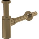 AlcaDrain Design Siphon 1 1/4" rund, Ganzmetall Gold...