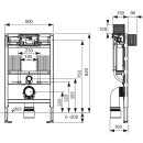 TECEprofil WC-Modul mit Uni-Spülkasten, BH 820mm, inkl. easy fit BTP-Montageo