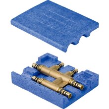 Geberit Mepla Kreuz-T-Stck m Dämmbox für Heizung 20x20x20mm