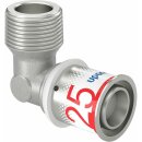 Uponor Winkelnippel S-Press PLUS aus Messing, verzinnt...