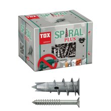 Gibskartondübel Spiral Plus bis zu 20 Kg Haltewerte von Tox Dübel + Schraube 4,5 x 50 mm 50 Stück