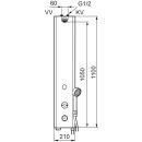 Mora tronic Duschpaneel WMS, mit Thermostatfunktion,...