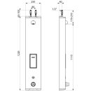 Duschelement SECURITHERM Batteriebetrieb Mit Seifenablage und verkaltungsarmen Brausekopf 6l/min